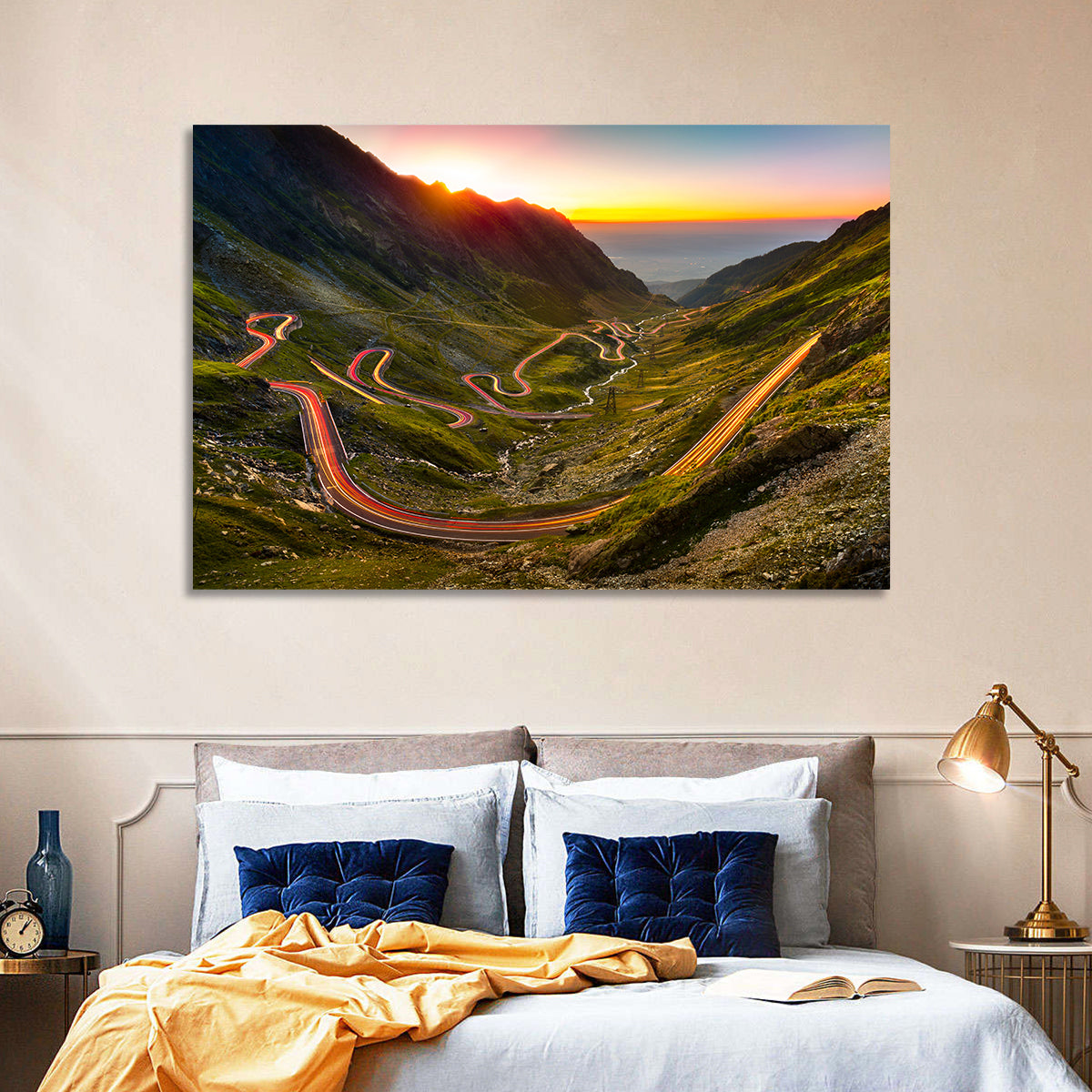 Transfagarasan Pass Wall Art in a room, landscape