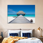 Maldives Turquoise Pier Wall Art