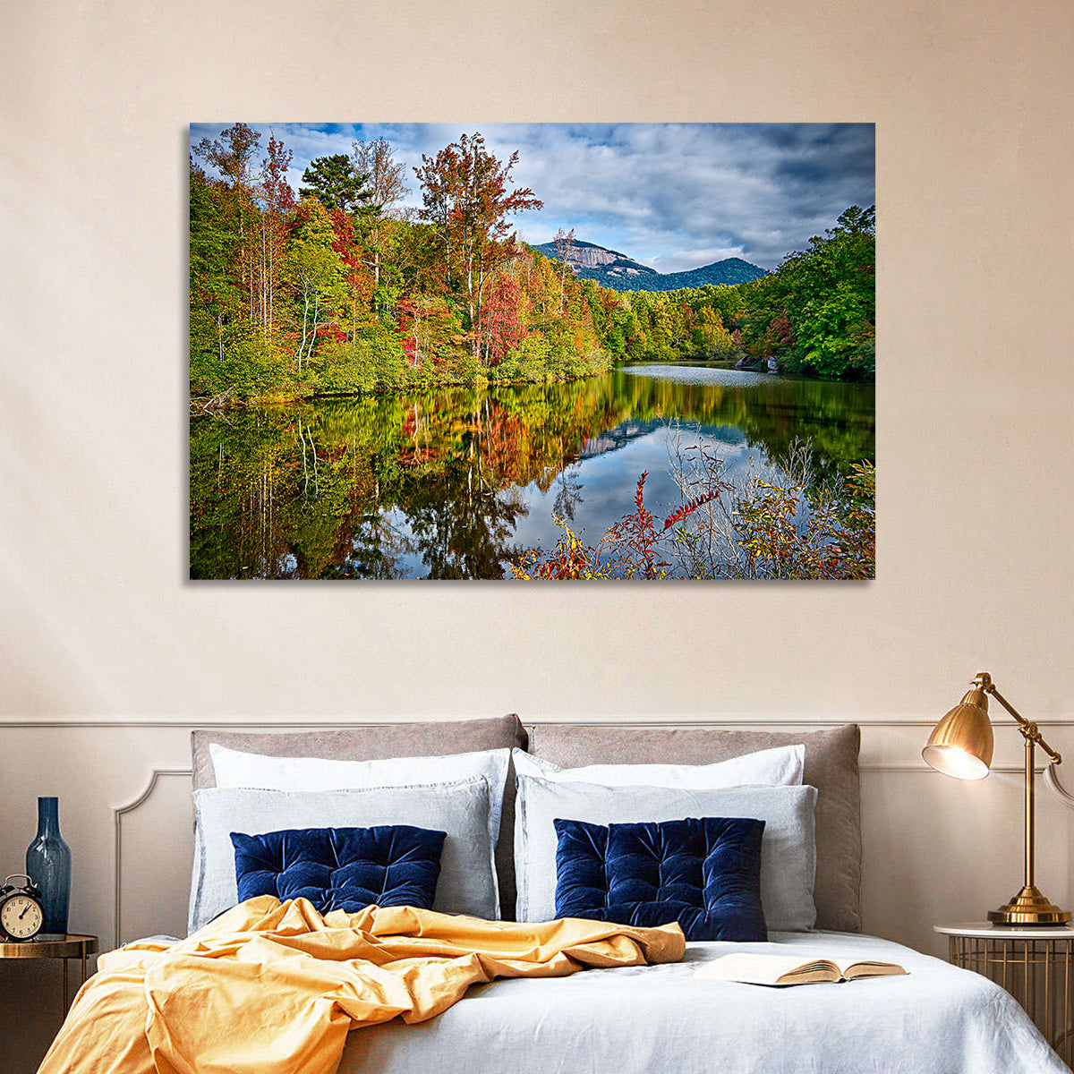 Lake Jocassee Autumn Reflection Wall Art