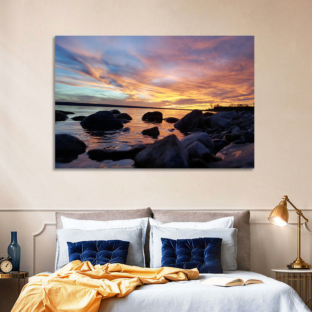 Lake Sakakawea Sunset Wall Art