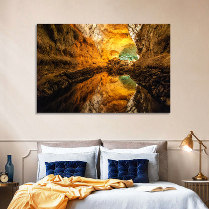 Cave Lake Reflection Wall Art