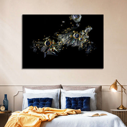 Microscopic Vitamin C Crystals Wall Art