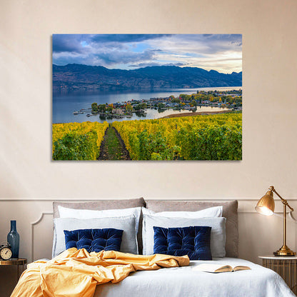Okanagan Lake Vineyard, Kelowna Wall Art