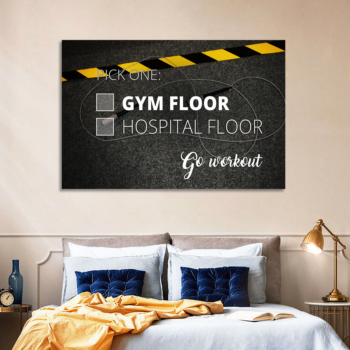 Gym Floor or Hospital Floor Quote Wall Art