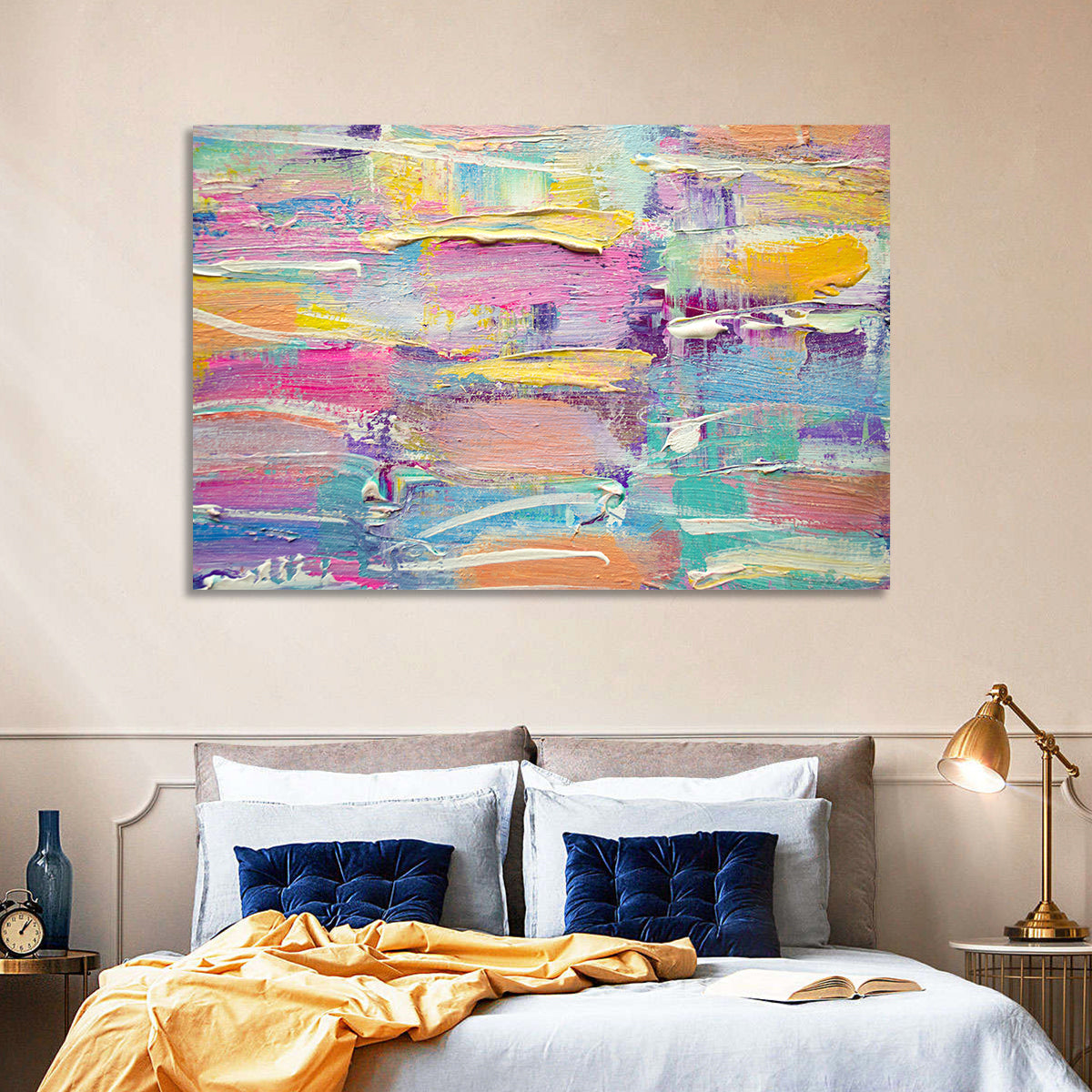 Rough Board Brushstrokes Wall Art