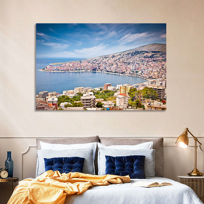Saranda Bay Cityscape Wall Art