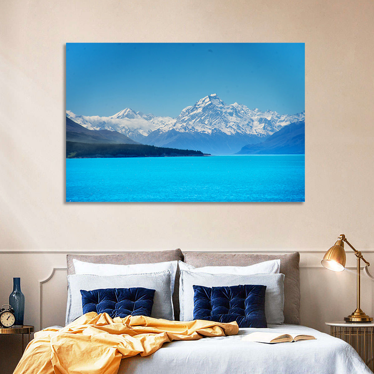 Aoraki Over Lake Pukaki Wall Art