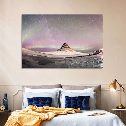 Aurora Over Kirkjufell Wall Art