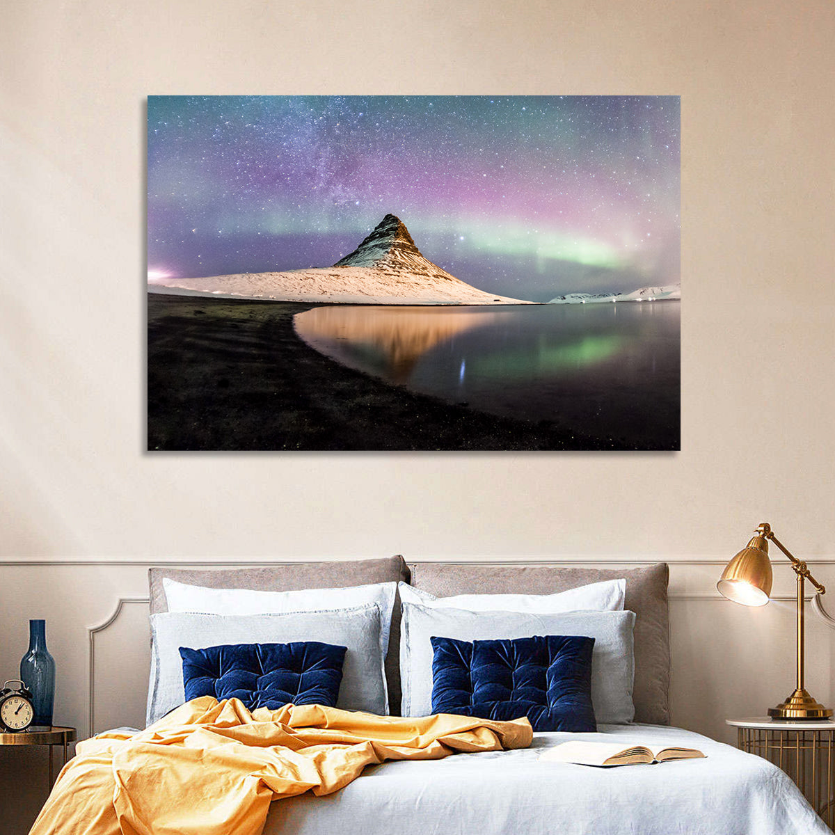 Kirkjufell Under the Milky Way Wall Art