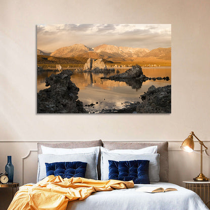 Mono Lake Tufa at Golden Hour Wall Art