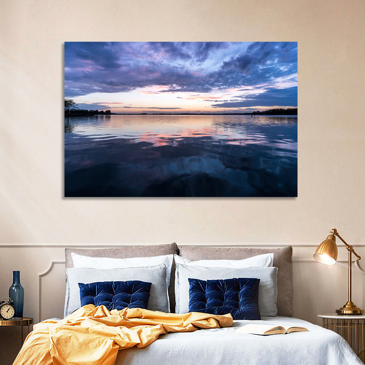 Lake Norman Sunset Reflection Wall Art