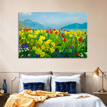 Lake Lucerne Daffodils Wall Art