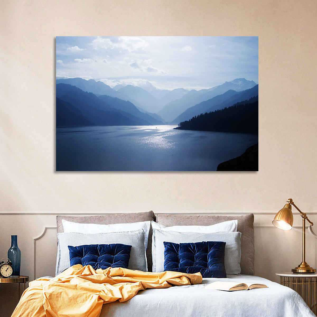 Xinjiang Lakeshore Serenity Wall Art