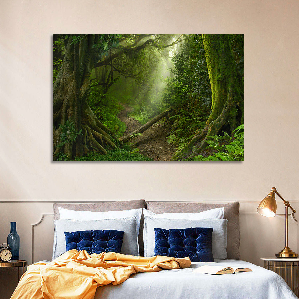 Moss-covered Rainforest Path Wall Art