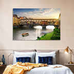 Ponte Vecchio at Golden Hour Wall Art