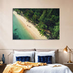 Dominica Beach Aerial, Late Afternoon Wall Art