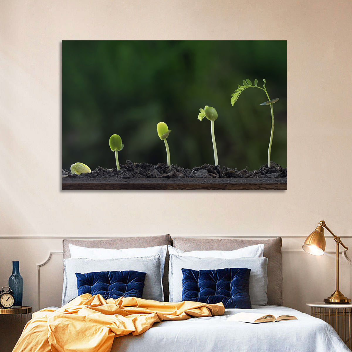 Five-stage Plant Growth Wall Art