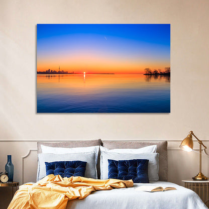 Toronto Sunset Over Lake Ontario Wall Art