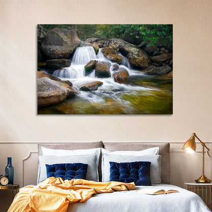 Blue Ridge Mossy Waterfall Wall Art