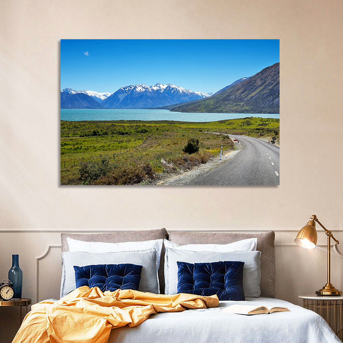 Winding Road at Lake Ohau Wall Art