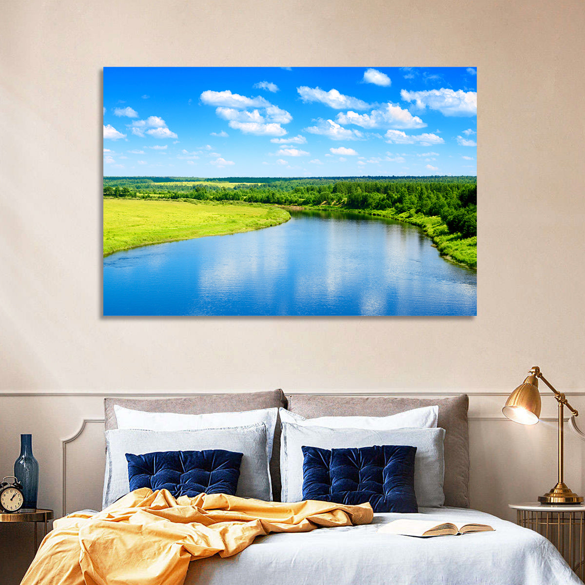 Blue River Meadow Wall Art
