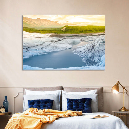 Matanuska Glacier at Sunset Wall Art