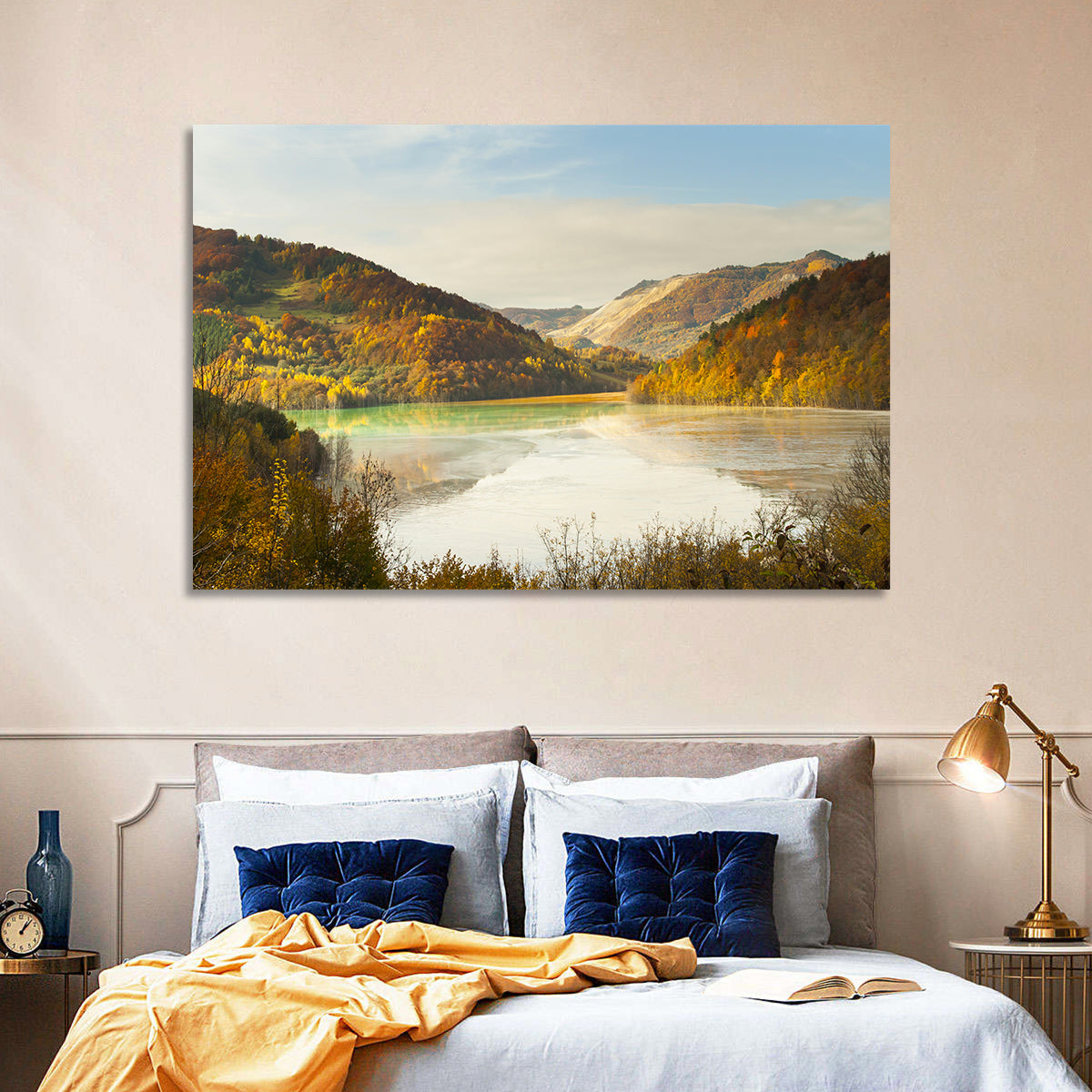 Bright Green Tailings Lake Wall Art