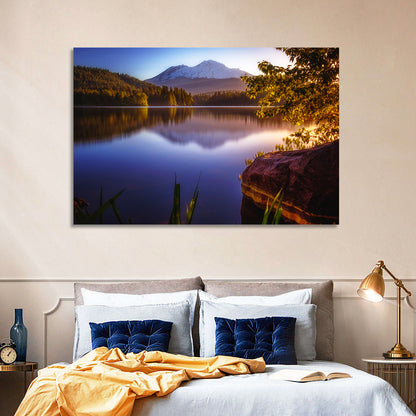 Mt Shasta Reflection at Lake Siskiyou Wall Art