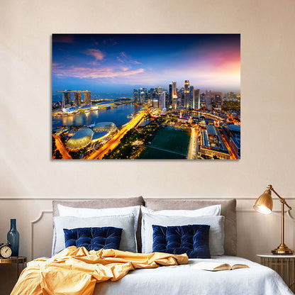 Marina Bay Twilight Singapore Wall Art