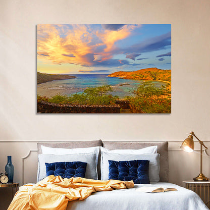 Hanauma Bay Golden Hour Wall Art