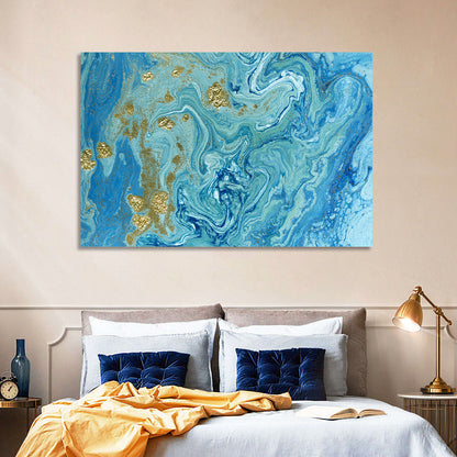 Blue Marble Streams Wall Art