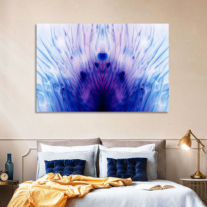 Mirrored Ink Splotch Abstract Wall Art