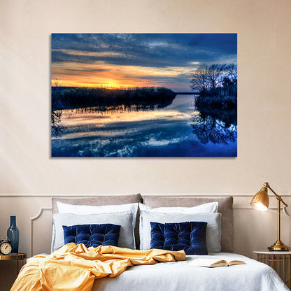 Louisiana Bayou Sunset Wall Art