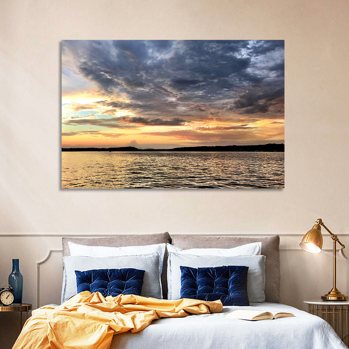 Lake Tillery Sunset Wall Art