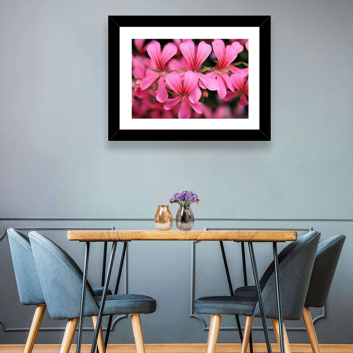 Pink Geranium Close Up Wall Art