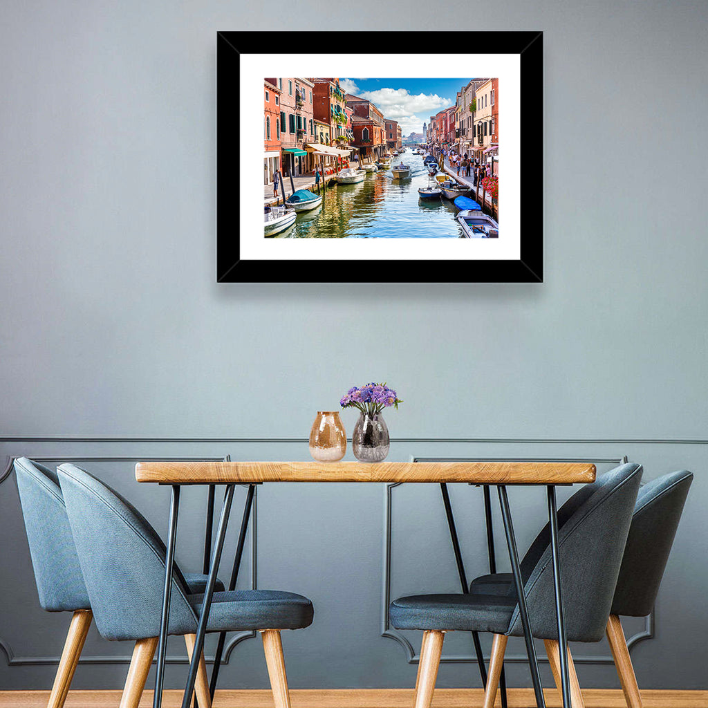 Sunlit Burano Canal, Venice Wall Art