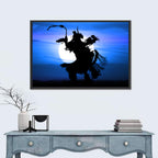 Moonlit Pow Wow Dancer Wall Art