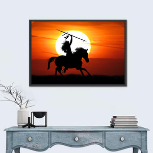 Native American on Horse Wall Art