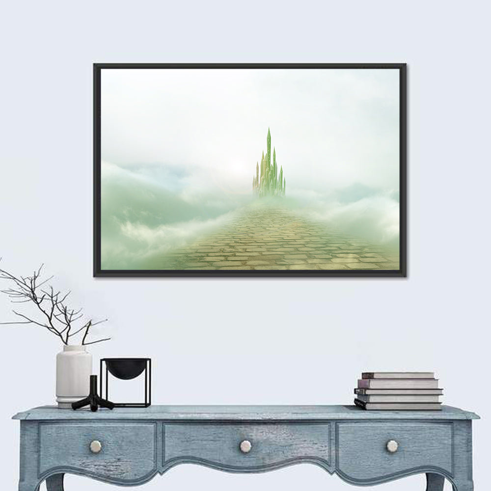 Cobblestone Path to Emerald Castle Wall Art