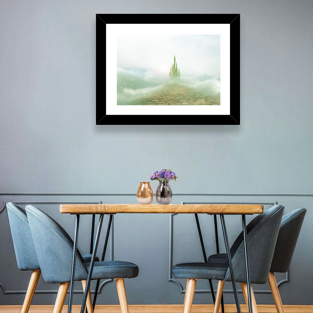Cobblestone Path to Emerald Castle Wall Art