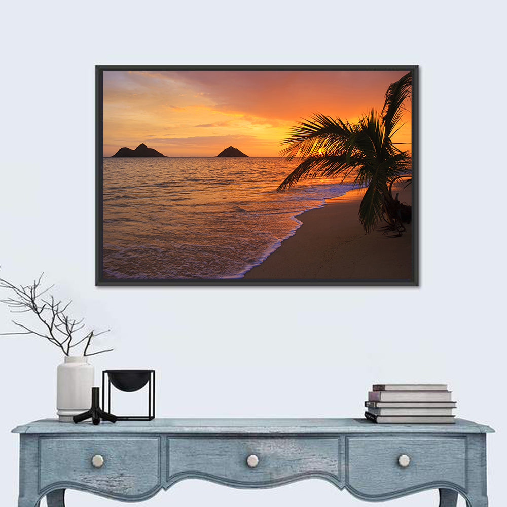 Lanikai Sunrise Over Na Mokulua Wall Art