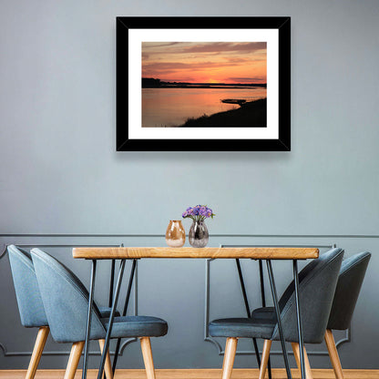 Missouri River Sunset at Dusk Wall Art