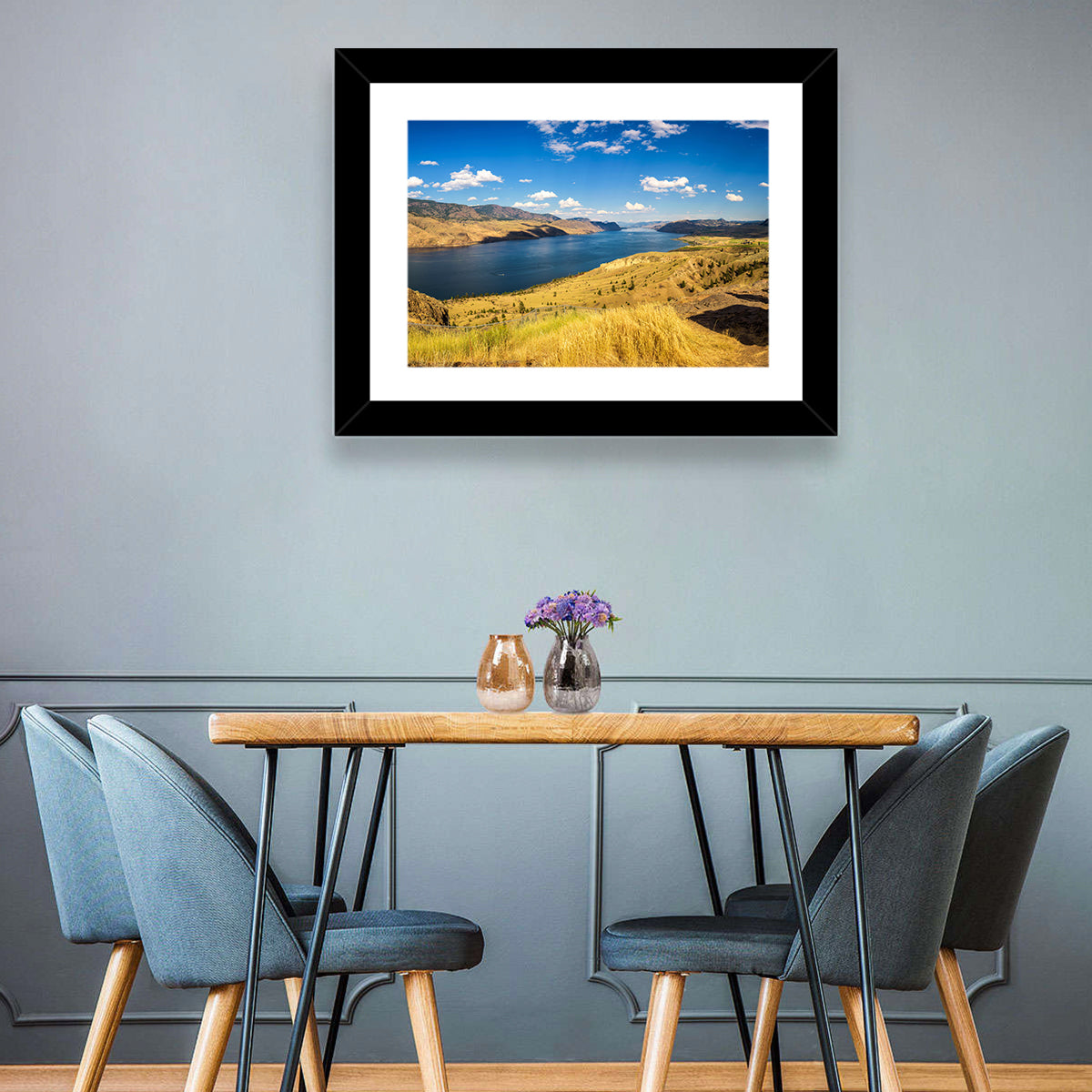 Golden Grass at Kamloops Lake Wall Art