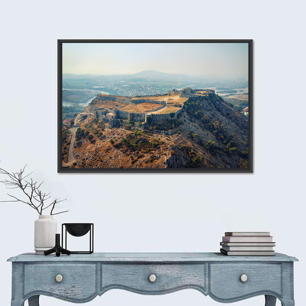 Rozafa Castle Aerial View Wall Art