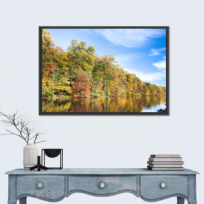 Lake Surprise Autumn Reflection Wall Art