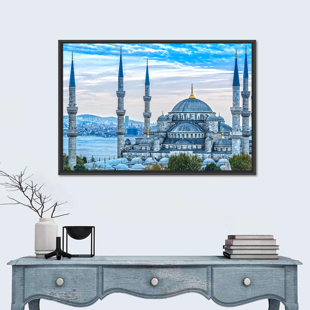 Blue Mosque Istanbul Wall Art in a room, landscape