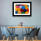 Quilled Color Spirals Wall Art