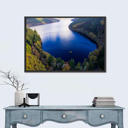 Lake Vyrnwy Aerial View Wall Art