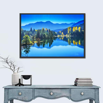Gold Lake Reflection Wall Art