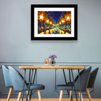 Autumn Evening Park Path Wall Art